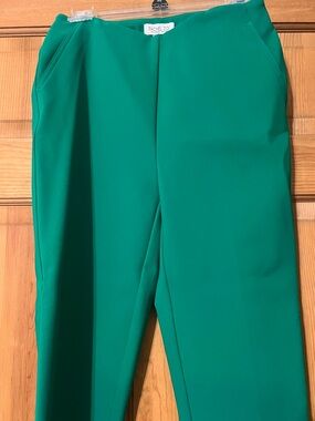 Rachel Zoe Vibrant Green Slim Tailored Pants